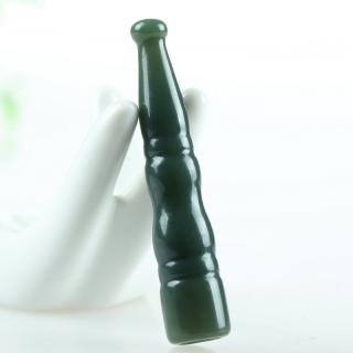 润艺 和田玉烟嘴 和田玉竹节烟嘴玉器玉石玉烟锅